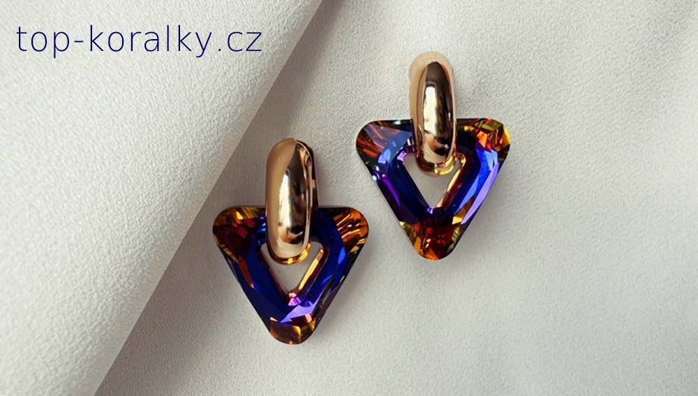 Náušnice s Cosmic Tringle Swarovski